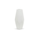 CGV0913WT Tall White Geometric Vase - 5.7" W x 12.5" H (6 pcs)