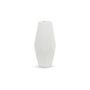 CGV0913WT Tall White Geometric Vase - 5.7" W x 12.5" H (6 pcs)