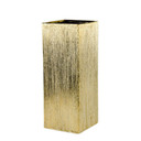 CSB0512GX - Textured Gold Tall Square Block - 5"x12"H