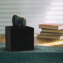 CSQ0404BK - Black Ceramic Square Cube - 3.75"