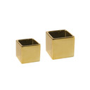 CSQ6506GD - Gold Ceramic Cube - 6.5"x6"H