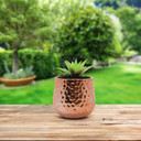 CUB5307RG Unique Textured Rose Gold Pot - 7.5" W x 6.5" H (6 pcs)