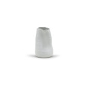 CUB6506WT - White Formed Vase - 6.1" H