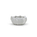 CUB8907WT - White Unique Ceramic Bowl - 7.5"W x 3.5"H