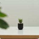 CUC1303BK Small Unique Black Cylinder Ceramic with Base - 3.15" H (32 pcs)