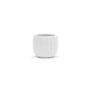 CUD0305WT Medium Unique Modern White Pot - 5.1" H (12 pcs)