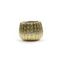 CUD2505GD Medium Matte Gold Ceramic Cactus Pot - 5.7" H