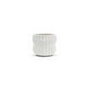 CUD8905WT Medium Unique White Ceramic Pot - 5.5" W x 5.1" H (16 pcs)