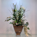 VTB8808 - Inverted Pyramid Taper Down Block Vase - 8"