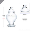 VAP0410 - Bell Shaped Apothecary / Candy Buffet Jar with Lid - 12"