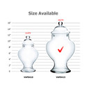 VAP0415 - Large Bell Shaped Apothecary / Candy Buffet Jar with Lid - 16.5"