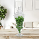 VAP0615 - Large Pedestal Apothecary / Candy Buffet Jar with Lid - 20.5"