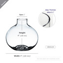VBD0104 - Small Round Bud Vase - 4"