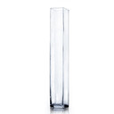 VBV0428 - Square Block Glass Vase - 4"x28" (4 pcs/case)