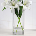 VBV0612 - Block Glass Vase - 6"x12" (6 pcs/case)