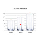 VBV0616 - Block Glass Vase - 6"x16" (4 pcs/case)