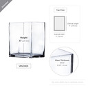 VBV3405 - Glass Block Vase - 3"x4"x5"H (24 pcs/case)