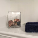 VBV3405 - Glass Block Vase - 3"x4"x5"H (12 pcs/case)