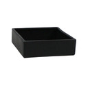 CBC1004BK - Black Low Square Block - 10"x4"