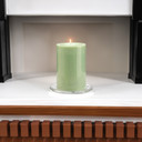 VOT1304 - Glass Pillar Candle Plate - 4"