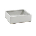 CBC1004WT - White Low Square Block - 10"x4"