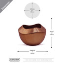 CUD5305CP - Copper Ripple Pot - 5.5"