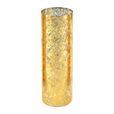 HST0412GS - Gold Speckled Glass Hurricane Candle Shade Chimney Tube [No Bottom] - 4" x 12"