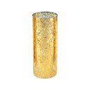 HST0410GS - Gold Speckled Glass Hurricane Candle Shade Chimney Tube [No Bottom] - 4" x 10"