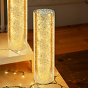 HST0416GS - Gold Speckled Glass Hurricane Candle Shade Chimney Tube [No Bottom] - 4" x 16"