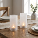 HST0306FR - Frosted Glass Hurricane Candle Shade Chimney Tube [No Bottom] - 3" x 6"