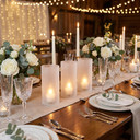 HST0306FR - Frosted Glass Hurricane Candle Shade Chimney Tube [No Bottom] - 3" x 6"