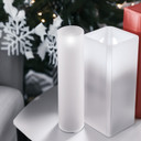 HST2514FR - Frosted Glass Hurricane Candle Shade Chimney Tube [No Bottom] - 2.5" x 14"