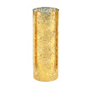 HST0514GS - Gold Speckled Glass Hurricane Candle Shade Chimney Tube [No Bottom] - 5" x 14"