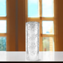 HST0514SS - Silver Speckled Glass Hurricane Candle Shade Chimney Tube [No Bottom] - 5" x 14"