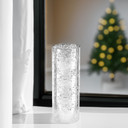 HST0514SS - Silver Speckled Glass Hurricane Candle Shade Chimney Tube [No Bottom] - 5" x 14"