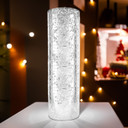 HST0416SS - Silver Speckled Glass Hurricane Candle Shade Chimney Tube [No Bottom] - 4" x 16"