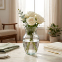 VMB1099 - Rose Bouquet Vase, Machine Pressed - 8" (Various Colors)