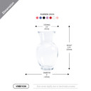 VMB1036 - Ginger Jar, Machine Pressed - 9" (Various Colors)