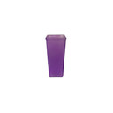 VMB7509 - Tapered Block Vase, Machine Pressed - 9" (Various Colors)