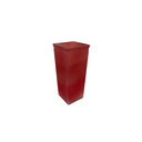 VMB7509 - Tapered Block Vase, Machine Pressed - 9" (Various Colors)