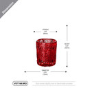 VOT1603 - Primrose Mercury Votive Candle Holder - 3.15" (Various Colors)