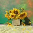 Ceramic Cube Vase - 5"H (Various Colors)