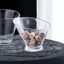 VHC1708 - Calyx Slant Cut Bowl Vase - 7.75"