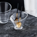 VHC1706 - Calyx Slant Cut Bowl Vase - 6.25"