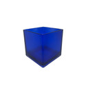 Everyday Cube Glass Vase / Candle Holder - 5" (Various Colors)