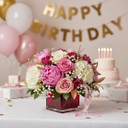 Everyday Cube Glass Vase / Candle Holder - 5" (Various Colors)