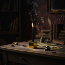 Clifford Cube Glass Taper Candle Holder - 1.57" (Various Colors)