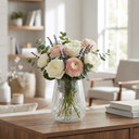 VCV2607 - Tapered Up Frostveil Crackle Bowl - 7"