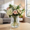 VCV2609 - Large Tapered Up Frostveil Crackle Bowl - 9.25"