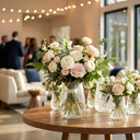 VCV2609 - Large Tapered Up Frostveil Crackle Bowl - 9.25"